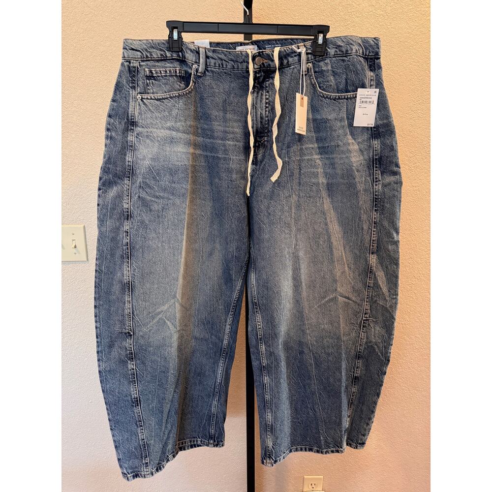 Good American Good Extreme Barrel Jeans – Size 20 / 27.5 Inseam - Med wash - NWT - Picture 3 of 10